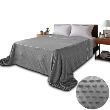 Imagem de COBERTOR CASAL FLANNEL CORAÇÃO 2,50/2,60 M 1 PEÇA  Aconchego e Elegânc