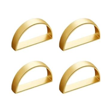 Imagem de Conjunto De Anéis De Guardanapo Dourados 2/4/6/8 Peças, Fivela Elegant