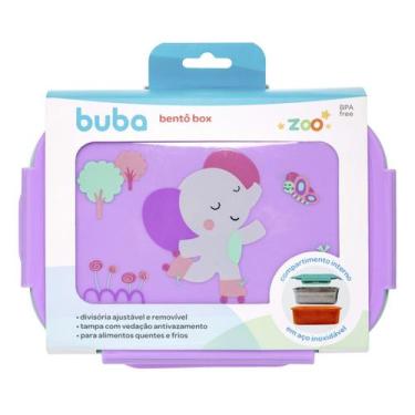 Imagem de Lancheira Bentô Box com Divisórias Buba Zoo Elefante