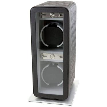 Imagem de Caixa, Estojo Rotativo Automático para Relógios, 2 Lugares, HEIDEN, Cinza