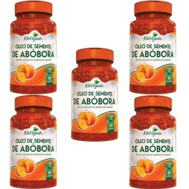 Imagem de Kit 5X Óleo de Semente de Abóbora - 60 cápsulas - Katiguá-Masculino