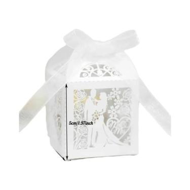 Imagem de 50 Caixas De Presente Ocas Exquisitas Para Casamento, Embalagem De Doc