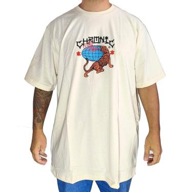 Imagem de Camiseta Chronic Big Oriental Tattoo Bege 4215-Masculino