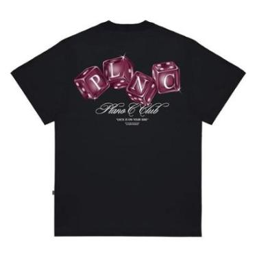 Imagem de Camiseta Plano C Dice Rollers Cotton 26/1 Preto-Masculino