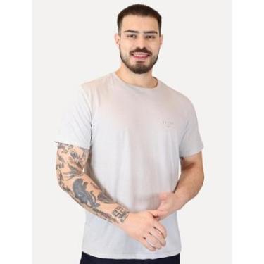 Imagem de Camiseta Ellus Linen Slim Originals Duplic Areia Mescla-Masculino