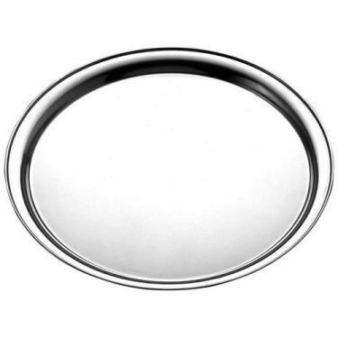 Imagem de Bandeja Tramontina Service em Aço Inox Redonda 35 cm, Inox