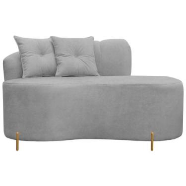 Imagem de Poltrona Namoradeira Orgânica Grécia 2,00m Redondo Bouclê Cinza - SOFA