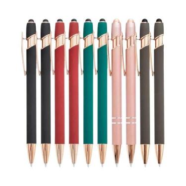 Imagem de Caneta Esferográfica De Metal 2 Em 1, 1,0 Mm, Tinta Preta, 5-10 Peças 