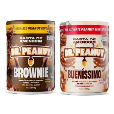 Imagem de Kit 2 Pasta de amendoim Dr Peanut 250g Sabores Zero Açucares Sem Glúte