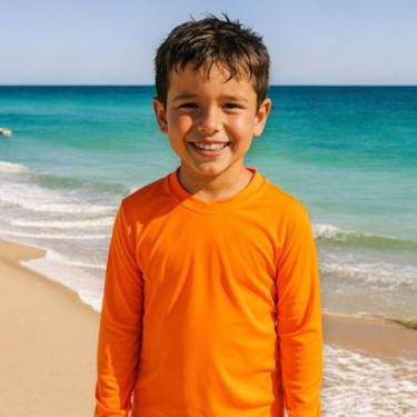 Imagem de Camiseta Térmica Proteção UV Original Manga Longa Solar Infantil PLT 351-Unissex