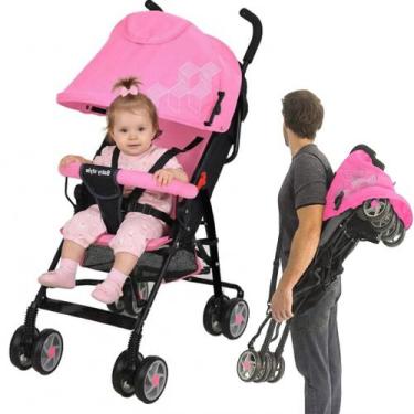 Imagem de Carrinho de Bebê Guarda Chuva Passeio Leve Infantil Compacto Viagens D