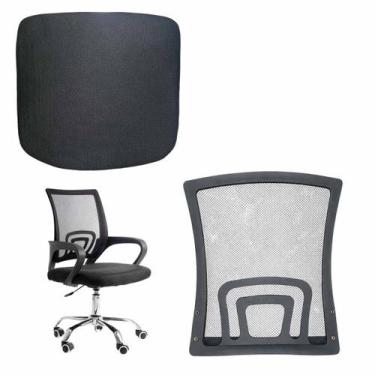 Imagem de Conjunto Assento e Encosto de Cadeira Escritorio Confortavel Peça Par 