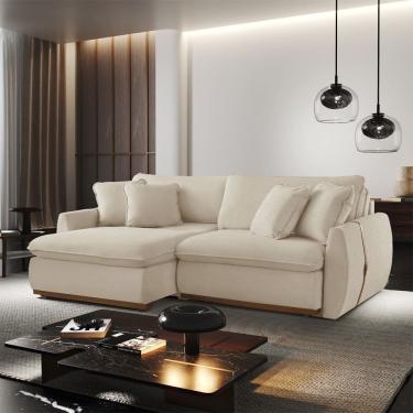 Imagem de Sofa cama Inova 230 cm Braco 15 cm Retratil e Reclinavel Meu Sofa Online