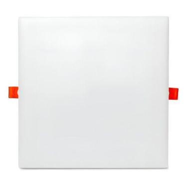 Imagem de Painel Plafon Led Borda Infinita 24w Embutir Sobrepor 17x17 Cor Branco