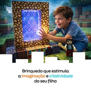 Imagem de Blocos Magnéticos MyWorld  Santuário de Nether com 32 Peças Magnéticas
