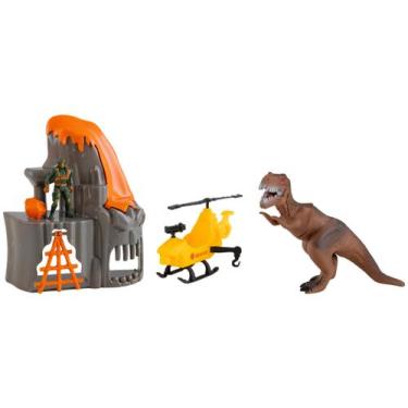 Imagem de Playset Militar Rex Scape Run Samba Toys 4 Peças