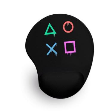 Imagem de Mouse Pad Ergonômico Botões Drip 24x19cm - Artgeek