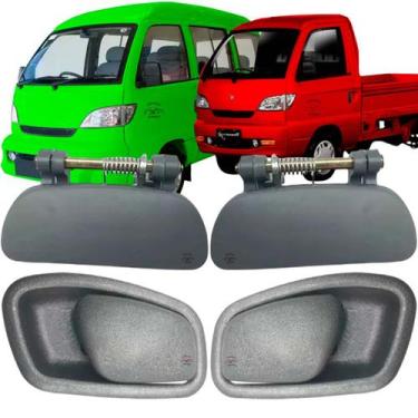 Imagem de 4 Maçanetas Puxador Interno E Externo Effa Towner Junior - YMAX