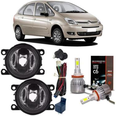 Imagem de Kit milha citroen c4 picasso 2007 a 2013 e super branca led - BIBAS