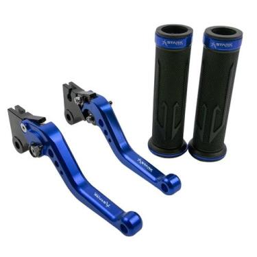 Imagem de Kit Manopla Manete Pop 110 100 Titan Fan Start Cargo A Lona - Stark Ra