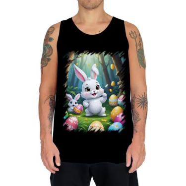 Imagem de Camiseta Regata Coelhinho da Páscoa Traço Infantil 24 - Kasubeck Store