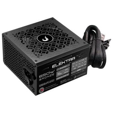 Imagem de Fonte Gamer Rise Mode Elektra, 650W, Bronze, PFC Ativo, Preto - RM-PSU