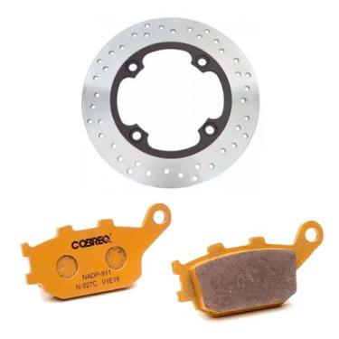 Imagem de Disco Freio Cobreq Cb 300 + Pastilha Traseira C/abs CERAMICA