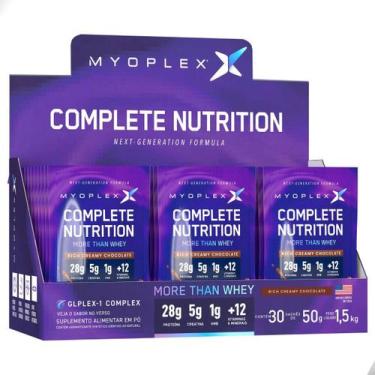 Imagem de Complete Whey Protein Nutrition 50g Box 30 Sache 1,5Kg Myoplex, Chocol