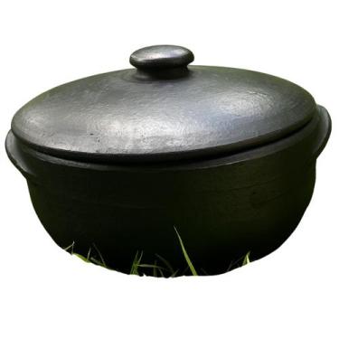 Imagem de Panela de Barro Capixaba 5 Litros Cacarola Curada Artesanal Moqueca Gr