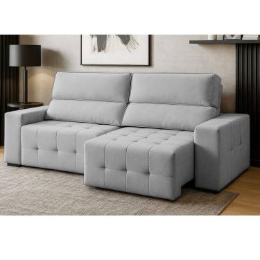 Imagem de Sofa 4 Lugares Retratil Reclinavel 280cm Veludo Village Ferguile