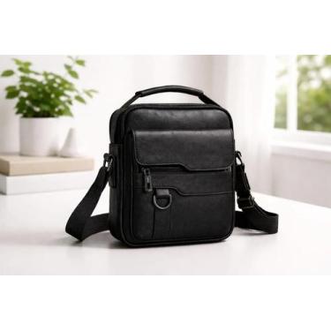Imagem de Bolsa MasculinaTransversal Tiracolode Lado Ombro Alça Crossbody Transv
