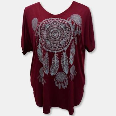 Imagem de Blusa Bata De Malha Viscolycra Plus Size Tamanho 52 54 - - Sarat Moda 