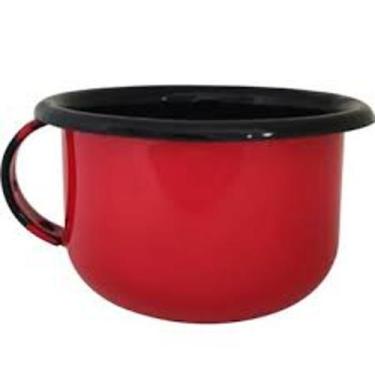 Imagem de Canequinha/Xicara esmaltada ágata- 180ml - Esmaltado silva, Vermelho