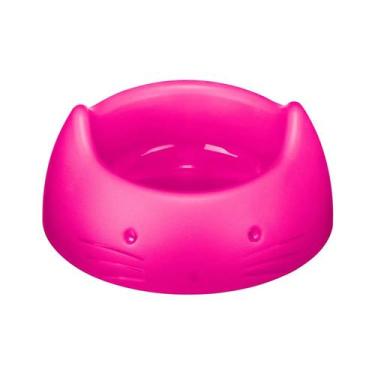 Imagem de Comedouro Plástico para Gatos Plástico Pet Rosa 200ml - Sanremo, Rosa