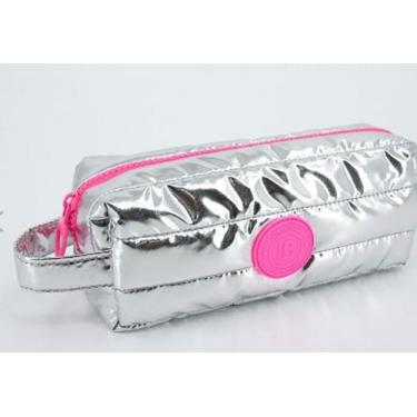 Imagem de Estojo Puffer Metalizado - Polibras, Rosa
