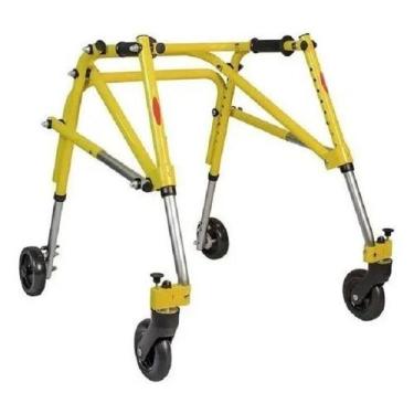 Imagem de Andador Posterior de Alumínio 04 Rodas P Mobilidade Mercur, Amarelo, Ú