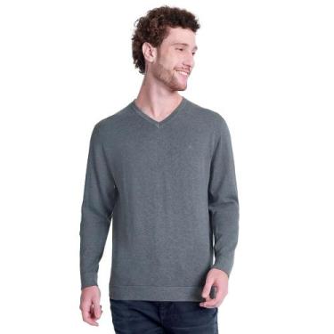 Imagem de Suéter Tricot Aramis Gola V IN24 Cinza Mescla Masculino, P