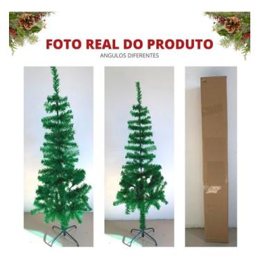Imagem de Árvore De Natal Pinheiro 150 Cm 200 Galhos Verde Decoração - art Chris