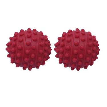 Imagem de Brinquedo Luna Bola Cravo 64mm Vermelho c/ 2 unidades para cachorro