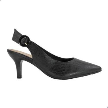 Imagem de Scarpin Modare Feminino Salto Médio Preto, Pt, Preto, 38