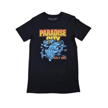 Imagem de Camiseta Guns N' Roses Blusa Oficial Banda Rock Fn336 - Bandas, Preto,