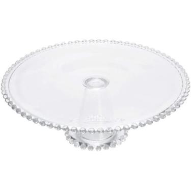 Imagem de Prato para Bolo em Cristal com Pé Pearl Wolff - 31x11 cm
