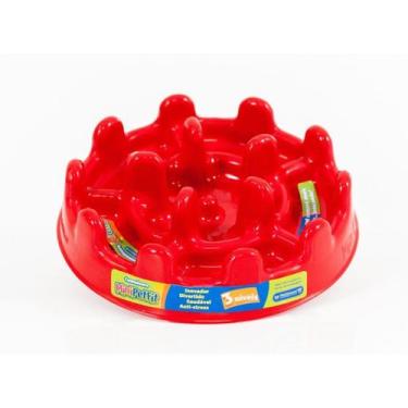 Imagem de Comedouro Lento PetFit Grande Pet Games Vermelho p/ Cachorro