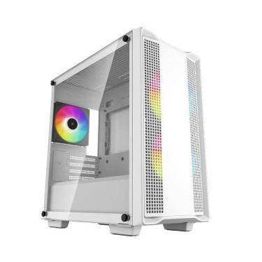 Imagem de Gabinete Gamer Deepcool CC360 WH RGB Micro ATX 3 Fans Branco
