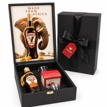 Imagem de Cesta Licor Amarula 375ml Presente Aniversário Natal Namorad Tipo:Love