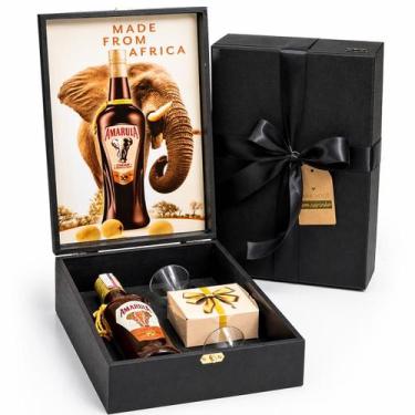 Imagem de Cesta Licor Amarula 375ml Presente Aniversário Natal Namorad Tipo:Pres