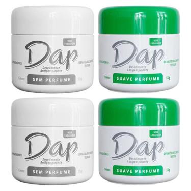 Imagem de Kit 4 Desodorante S/Perfume/Suave/Masculino/Feminino DAP 55g, SEM PERF