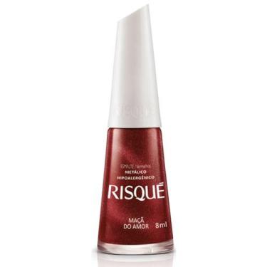 Imagem de Esmalte Metálico Risqué Maçã Do Amor 8ml - RISQUE