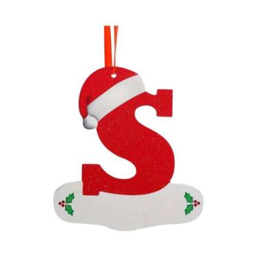Imagem de Enfeites De Árvore De Natal Com 26 Letras Em Inglês, Decoração Para Ca