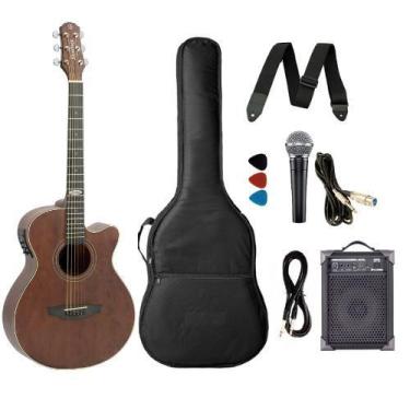 Imagem de Kit Violão Strinberg Sa200 + Caixa De Som E Acessórios Sms